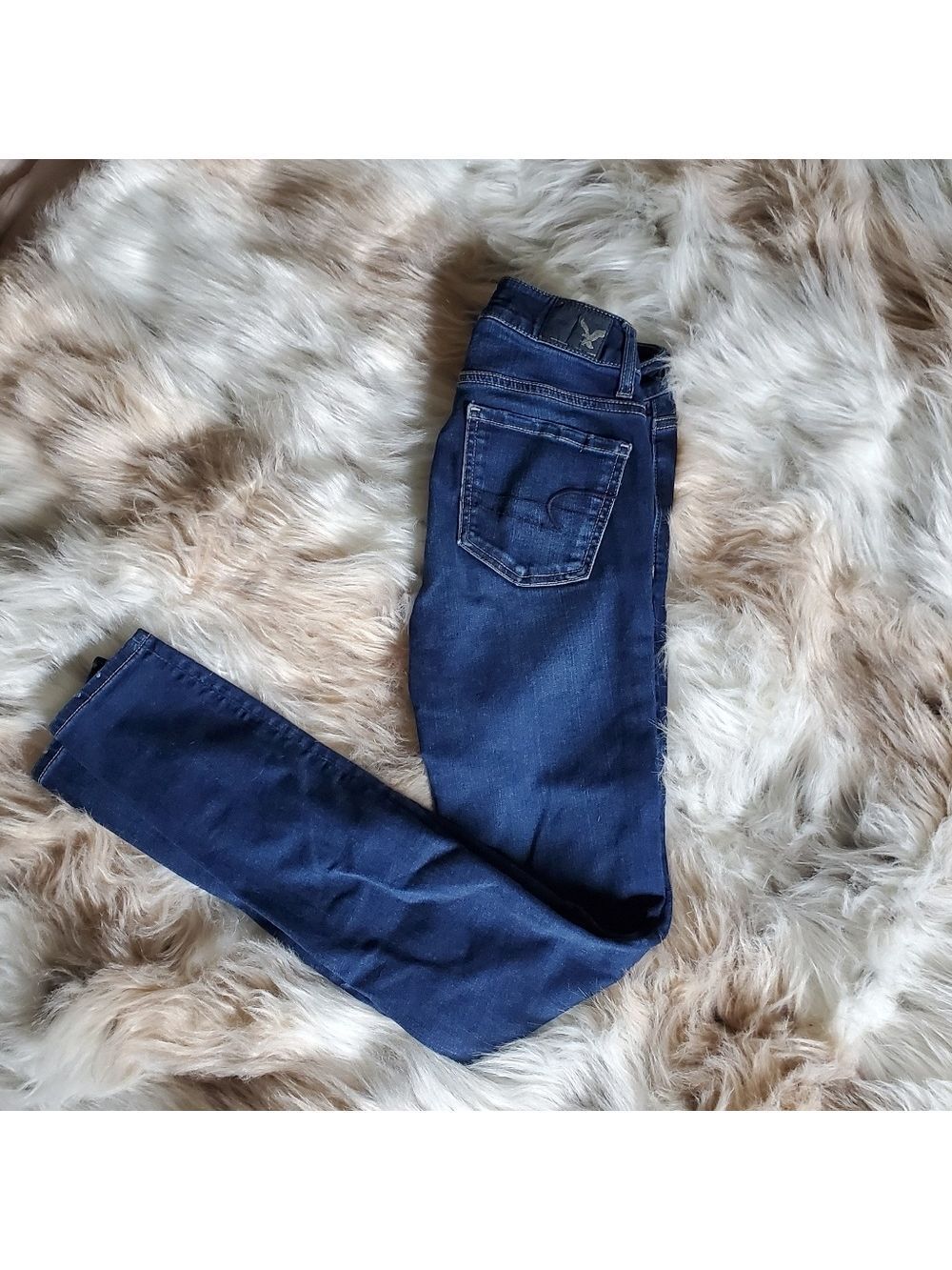 American Eagle Jeggings Dark Wash Size Long